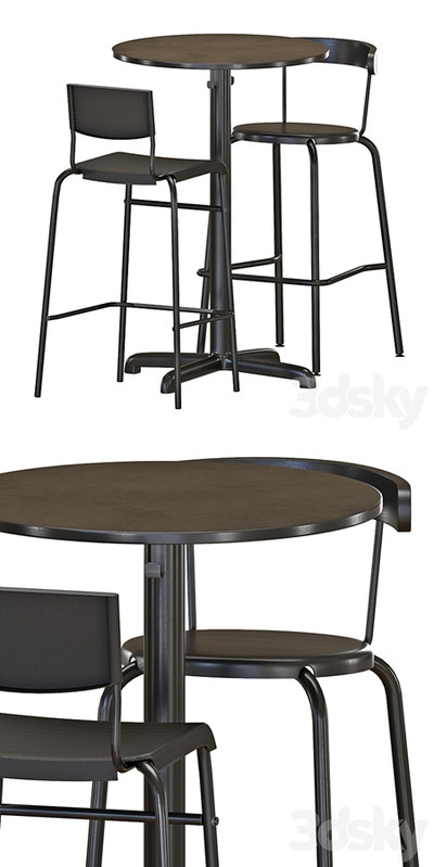 IKEA STENSELE Bar Table and Stools